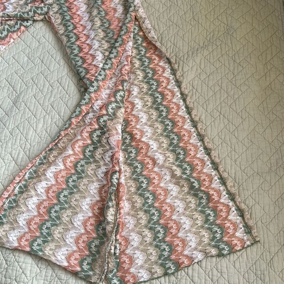 Becca Solstice Crochet Lace Wide Leg Pants in Cameo Multi, Medium , NWT - Picture 3 of 7
